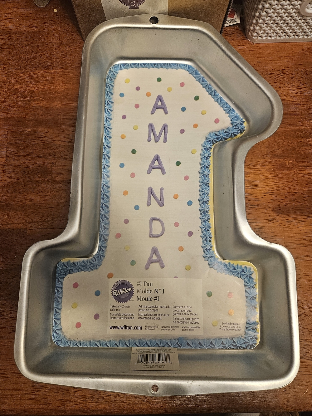 Wilton Number 1 Cake Pan - With Baking & Decorating Instructions